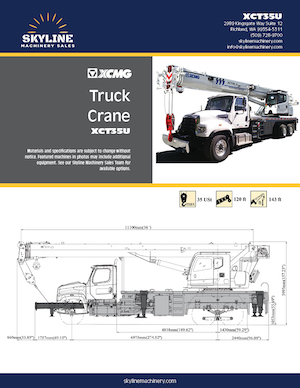 XCMG XCT35U Truck Crane - Skyline Machinery Sales
