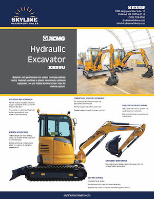 XCMG XE35U Excavator - Skyline Machinery Sales